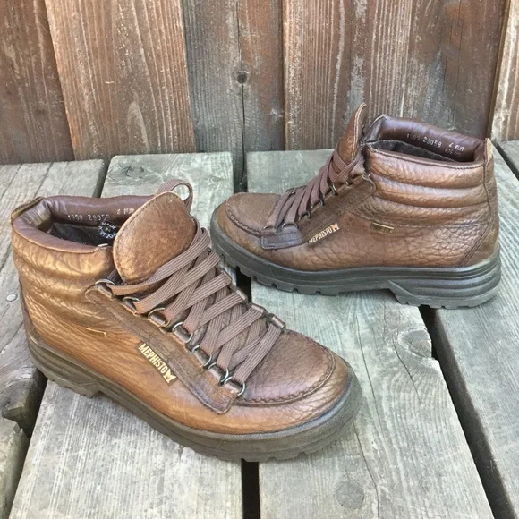 Mephisto Shoes Womens Mephisto Niki Leather Boots Waterproof